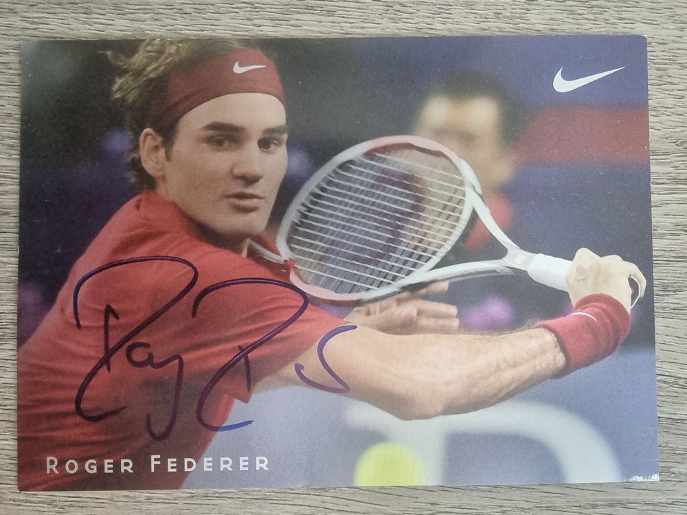 Autogrammkarte Roger Federer Originalunterschrift Kaufen Auf Ricardo