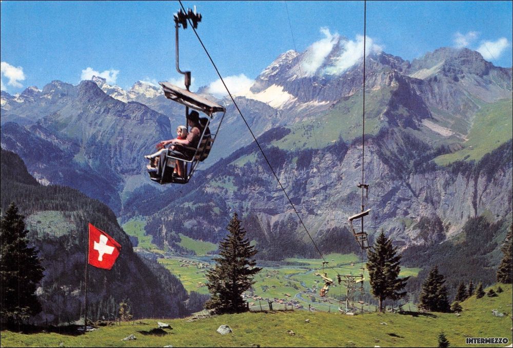 Kandersteg BE Sesselbahn Oeschinensee 1965 Sessellift Kaufen Auf