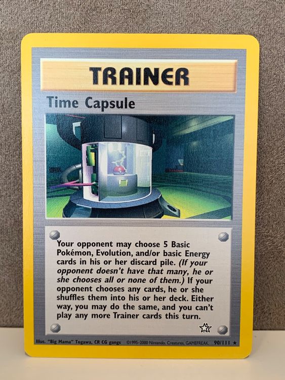 Time Capsule Rare Eng Pokemon Neo Genesis Kaufen Auf Ricardo