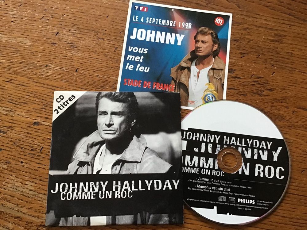 Cd Single Johnny Hallyday Rare Insert Kaufen Auf Ricardo