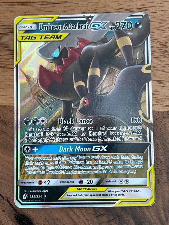 Pokemon Umbreon Darkrai GX TAG TEAM Ab 1Fr Kaufen Auf Ricardo