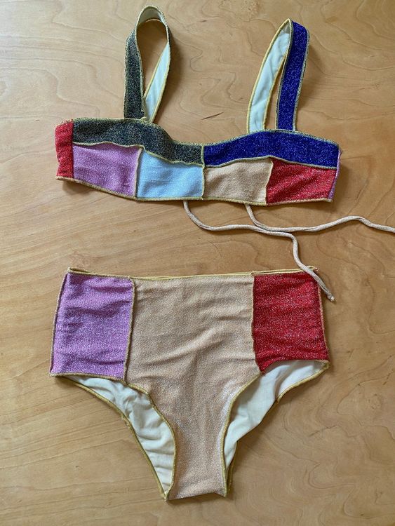Shiny Bikini cooles colorblocking mit Lurex Neu gemäss Beschreibung