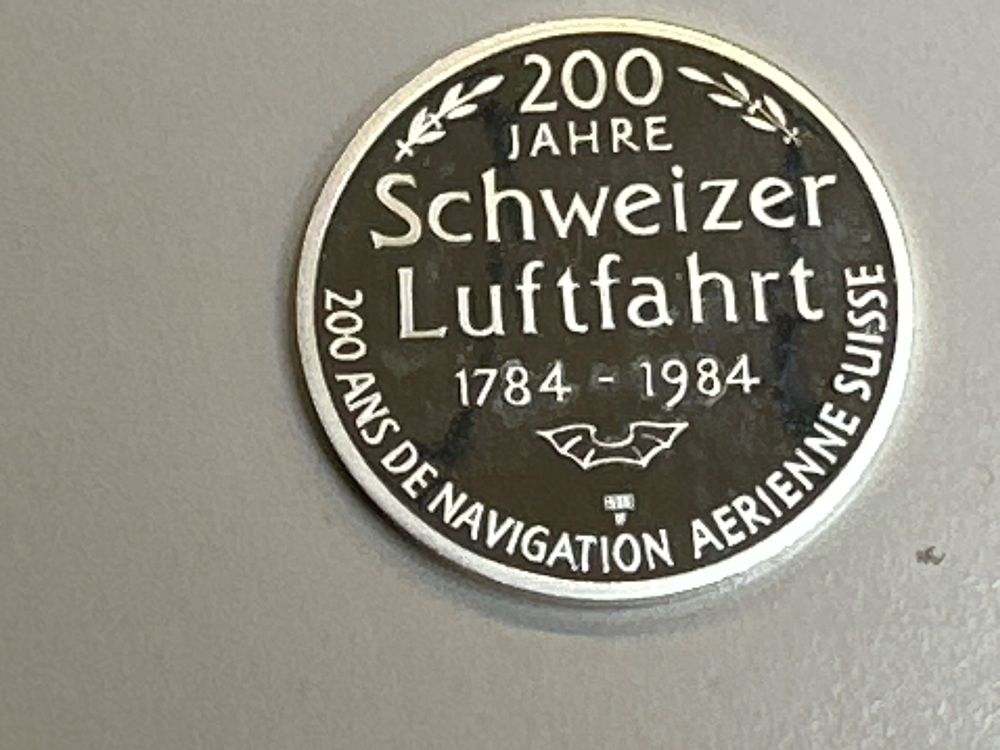 Medaille Silber G J Schweizer Luftfahrt Jagdflugz Kaufen