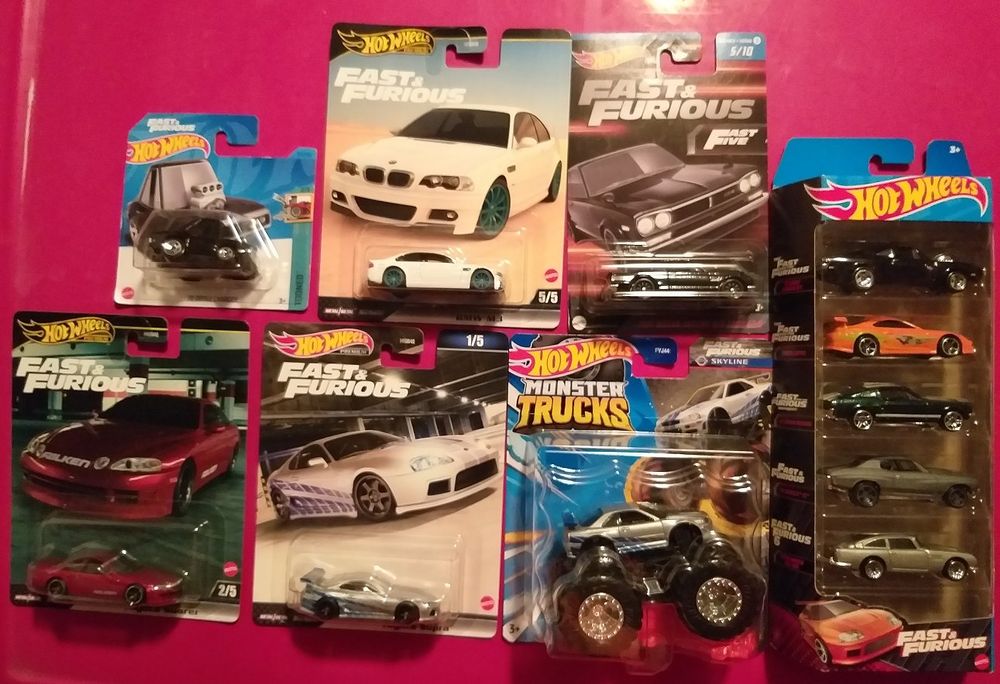 Hot Wheels Fast Furious Set Charger Skyline Supra BMW Acheter Sur