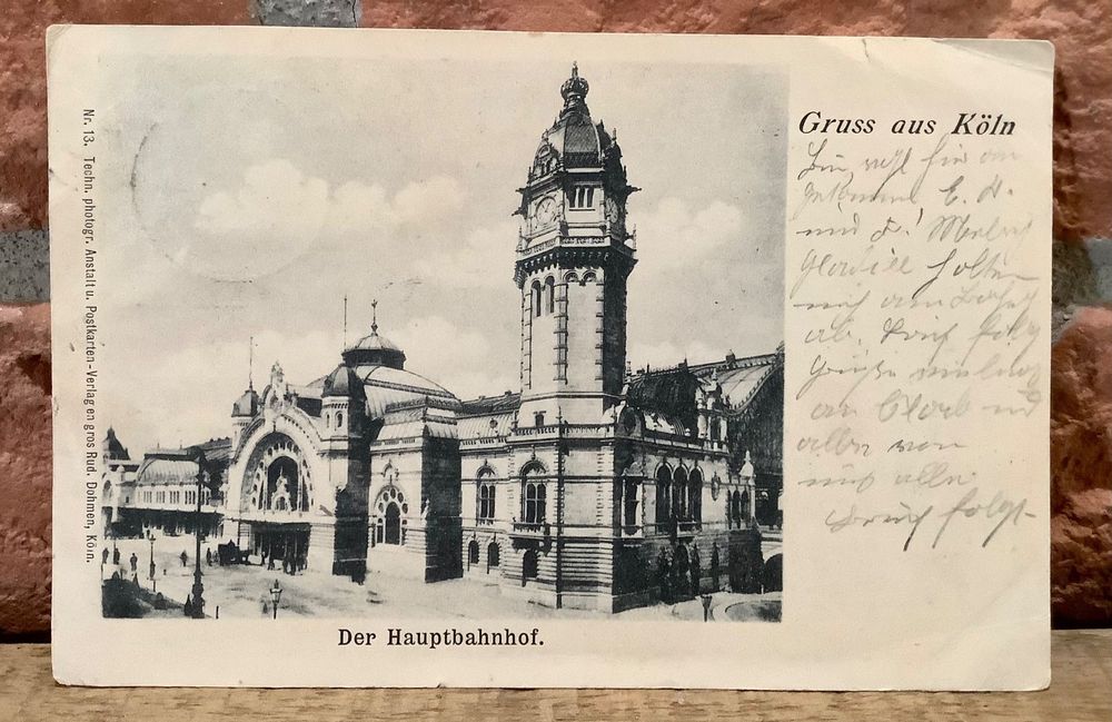 Alte Postkarte Gruss Aus K Ln Hauptbahnhof Um Kaufen Auf