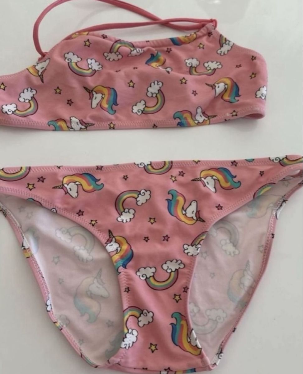 Bikini mit Einhorn Print Grösse 134 140 Neu gemäss Beschreibung in
