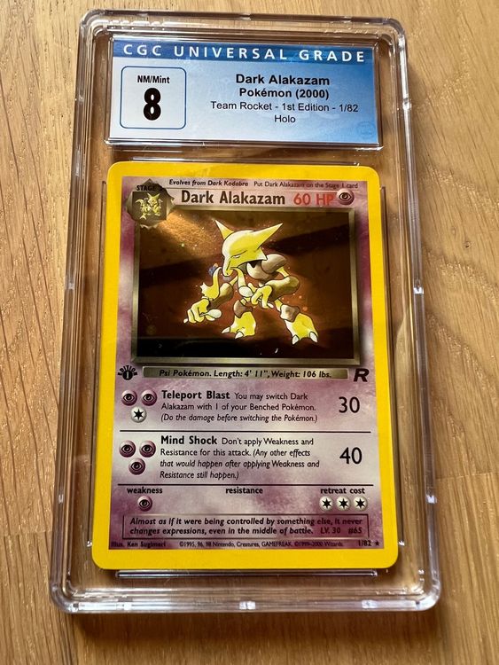 1x POKEMON DARK ALAKAZAM 1ST EDITION HOLO TEAM ROCKET CARD 8 Kaufen