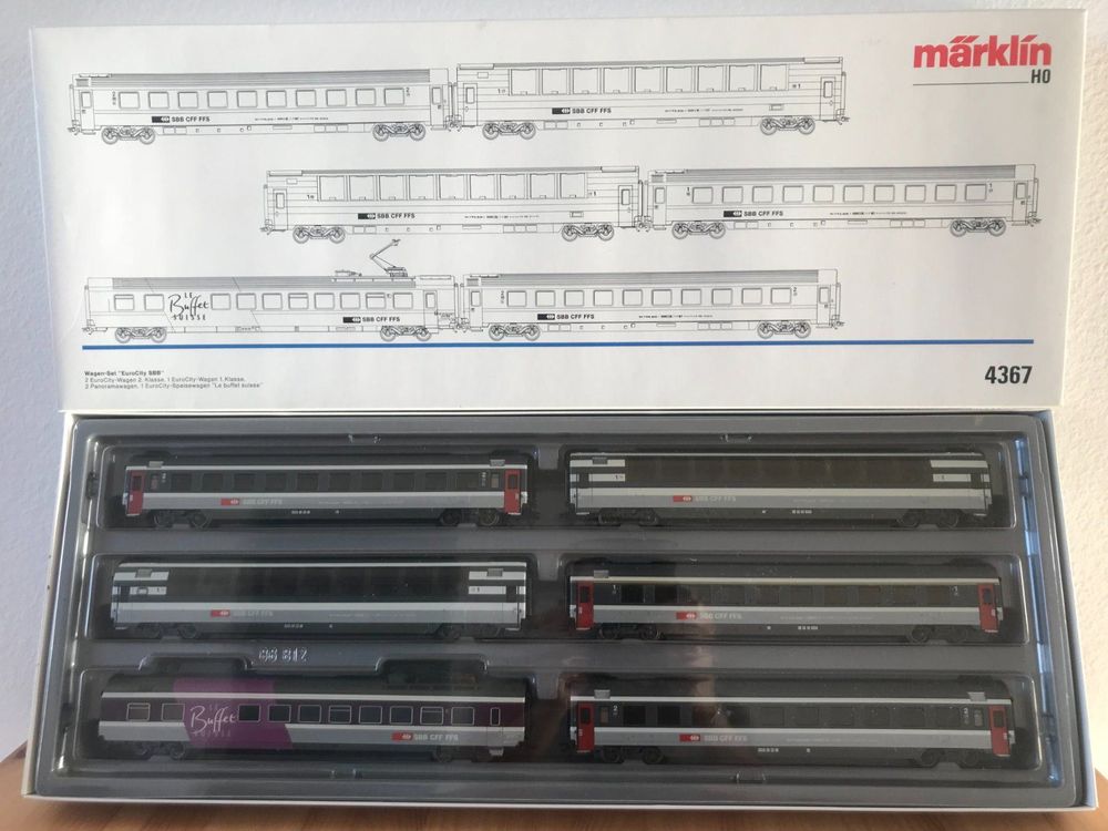 Märklin 4367 Eurocity Wagenset SBB Kaufen auf Ricardo