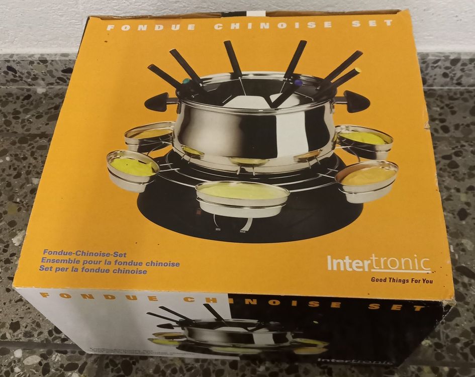 INTERTRONIC FONDUE CHINOISE SET NEU KOMPLETT FUNKT I O Kaufen