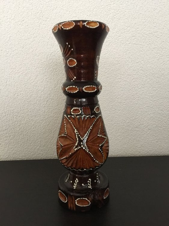 Vase Aus Holz Geschnitzt Kaufen Auf Ricardo