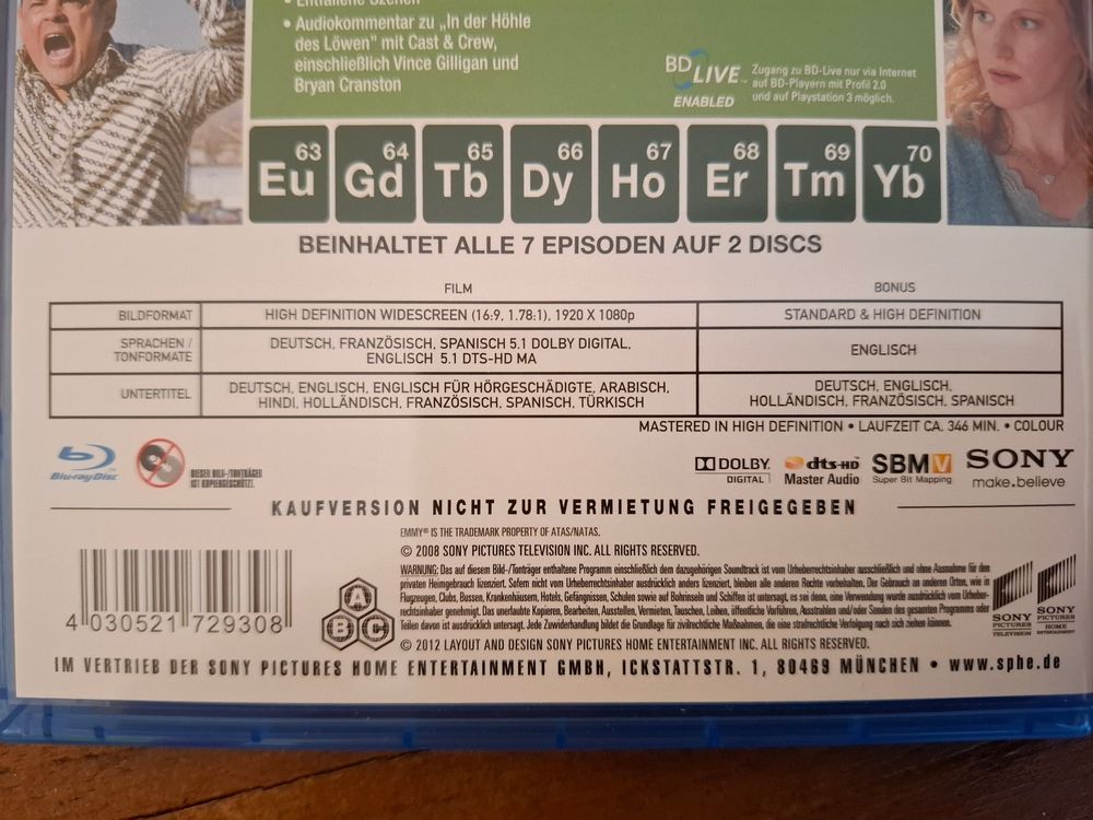 Breaking Bad Alle Sechs Staffeln Auf Bluray Kaufen Auf Ricardo