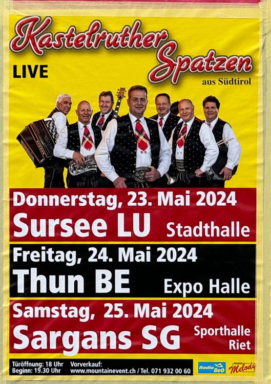 Tickets Kastelruther Spatzen Konzert Kaufen Auf Ricardo