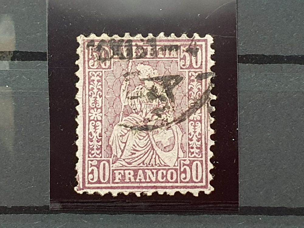 Sitzende Helvetia Zst Nr 51 16 XI 1881mit ATTEST Kaufen Auf Ricardo