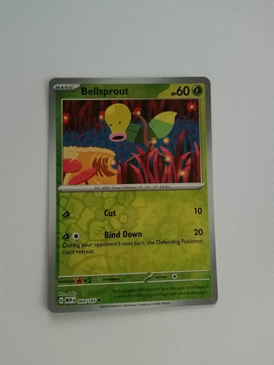 Bellsprout Knofensa REVERSE HOLO Pokemon 151 Mew Kaufen Auf Ricardo