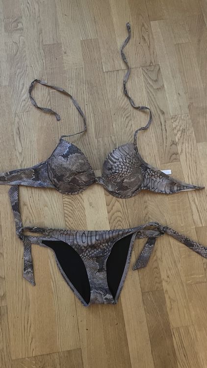 Neuer Bikini Mit Schlangenmuster Nie Getragen Gr M Gebraucht In St