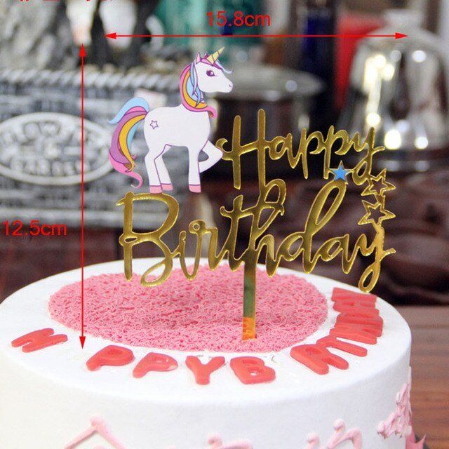 Unicorn Einhorn Kuchenstecker Cake Topper Torten Deko Acheter Sur