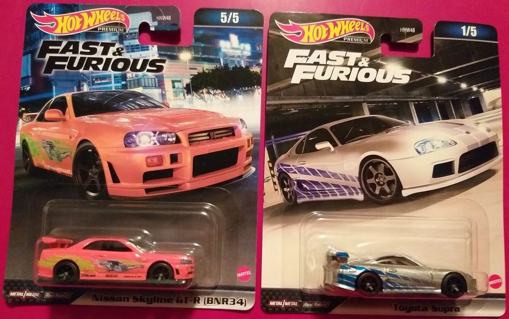 Hot Wheels Premium Fast Furious Doppelpack Skyline Supra Neu Und