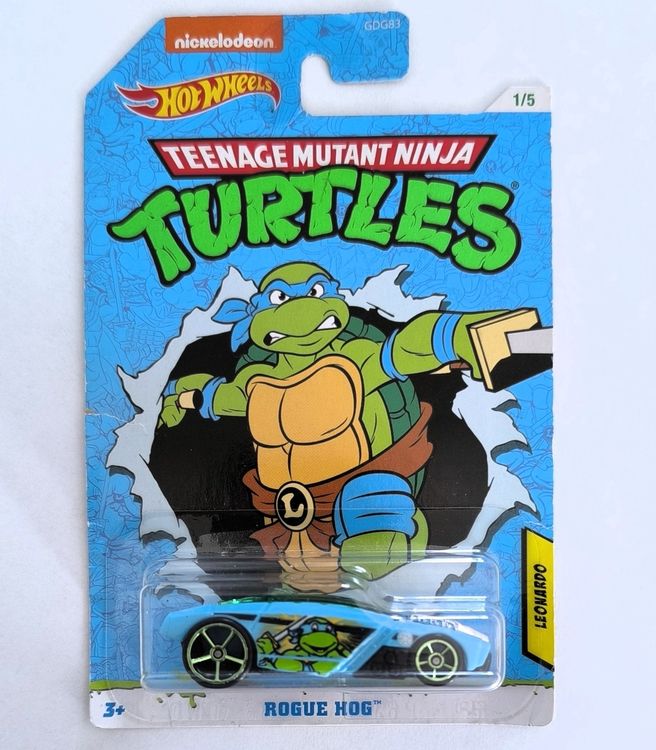 Hot Wheels LEONARDO Teenage Mutant Ninja Turtles Rogue Hog Neu Und