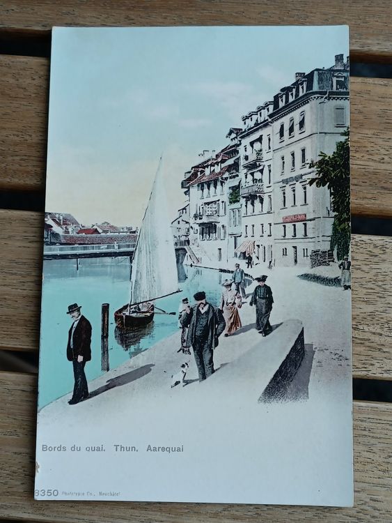 Alte PK Thun Aarequai Bords Du Quai Ca 1900 Kaufen Auf Ricardo