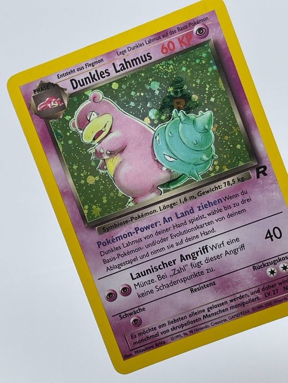 Dunkles Lahmus Holo Rare Pok Mon Team Rocket Swirl Kaufen Auf