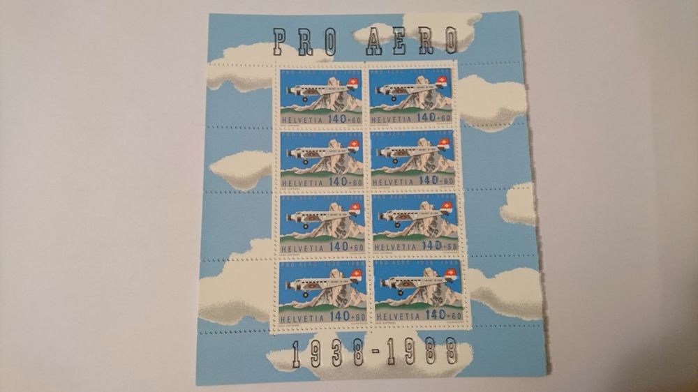 Briefmarken Pro Aero 1938 1988 Kaufen Auf Ricardo