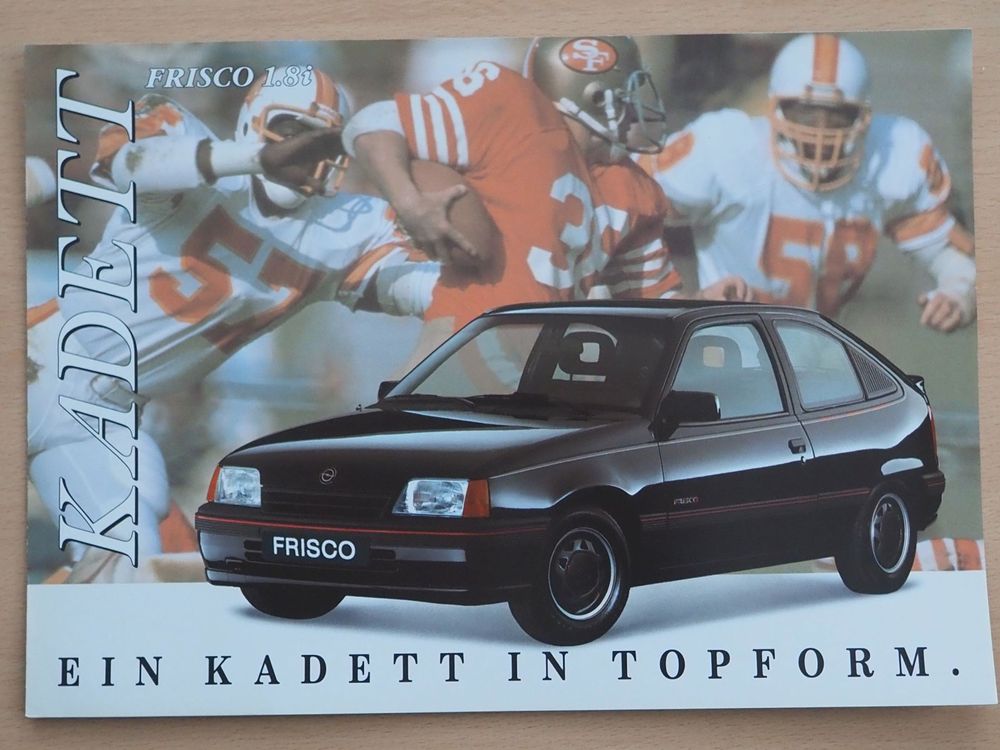 Prospekt Opel Kadett E Sondermodell Frisco Von Kaufen Auf Ricardo