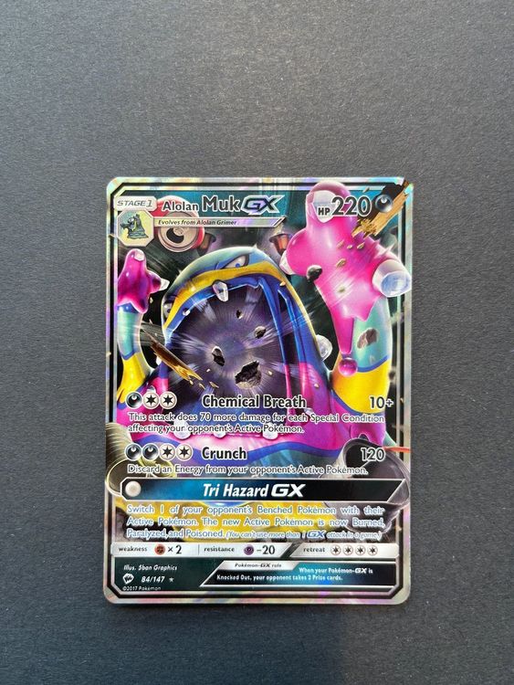 Pokemon Alolan Muk GX Burning Shadows Kaufen Auf Ricardo