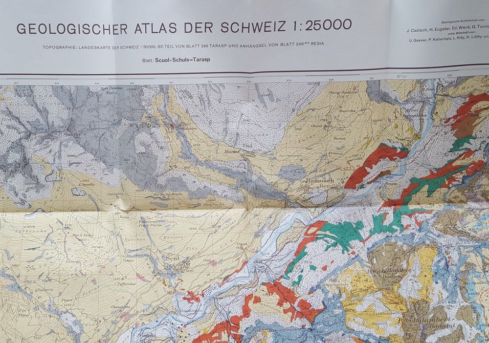 Geologischer Atlas Der Schweiz Scuol Schuls Tarasp Kaufen