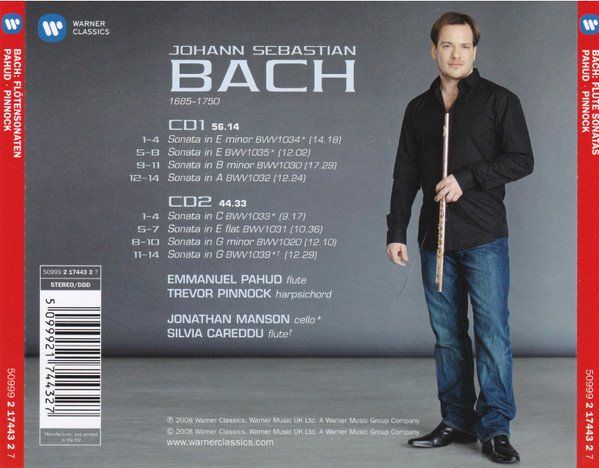 Bach Emmanuel Pahud Trevor Pinnock Complete Flute Sonatas F Kaufen