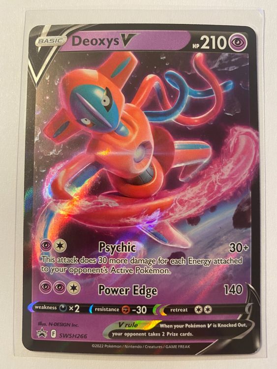 Pokemon Deoxys V SWSH 266 EN Kaufen Auf Ricardo