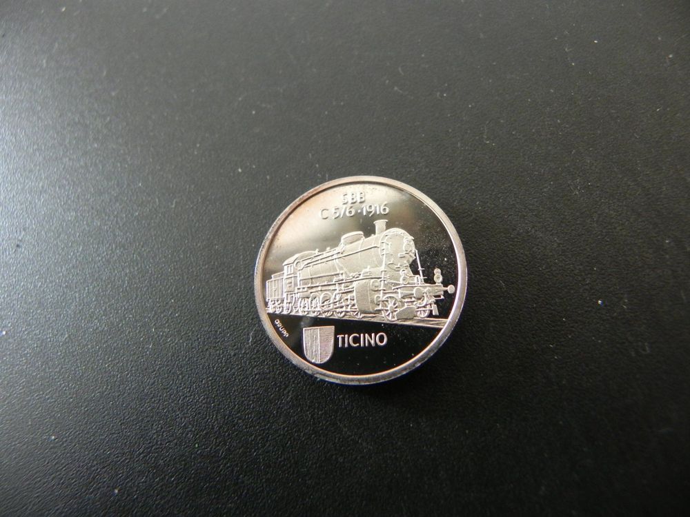 Medaille Eisenbahn Jahre Schweiz Ticino Silber G Kaufen