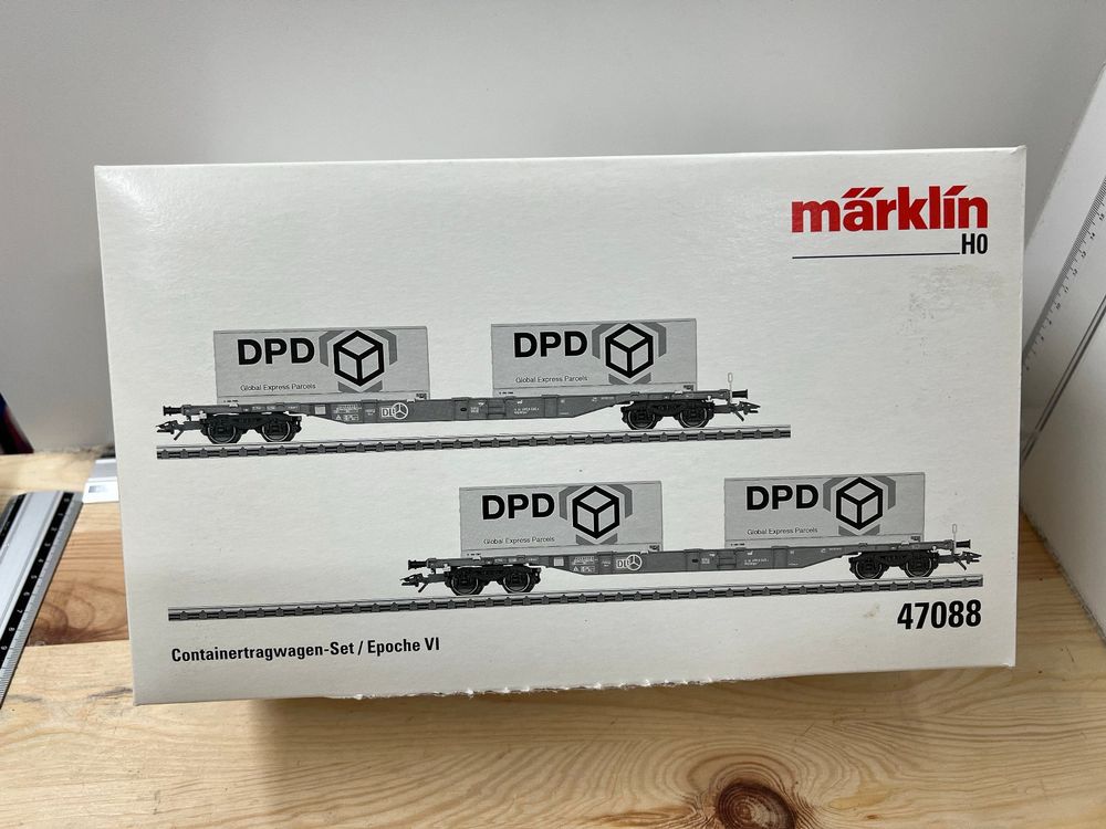 Märklin 47088 Wagen Container Tragwagen Set Sgns 691 DPD Kaufen auf