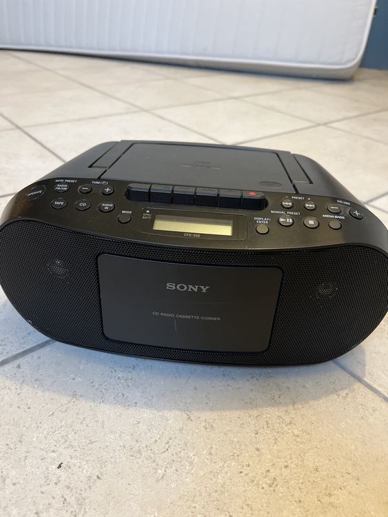 Radiorecorder Sony CFD S50 Mit CD Player Kassetten Und Radio Kaufen