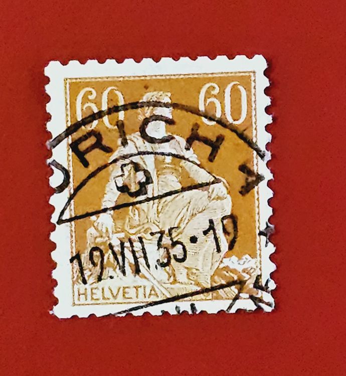 Helvetia Mit Schwert Z Vollstempel Z Rich Kaufen Auf Ricardo