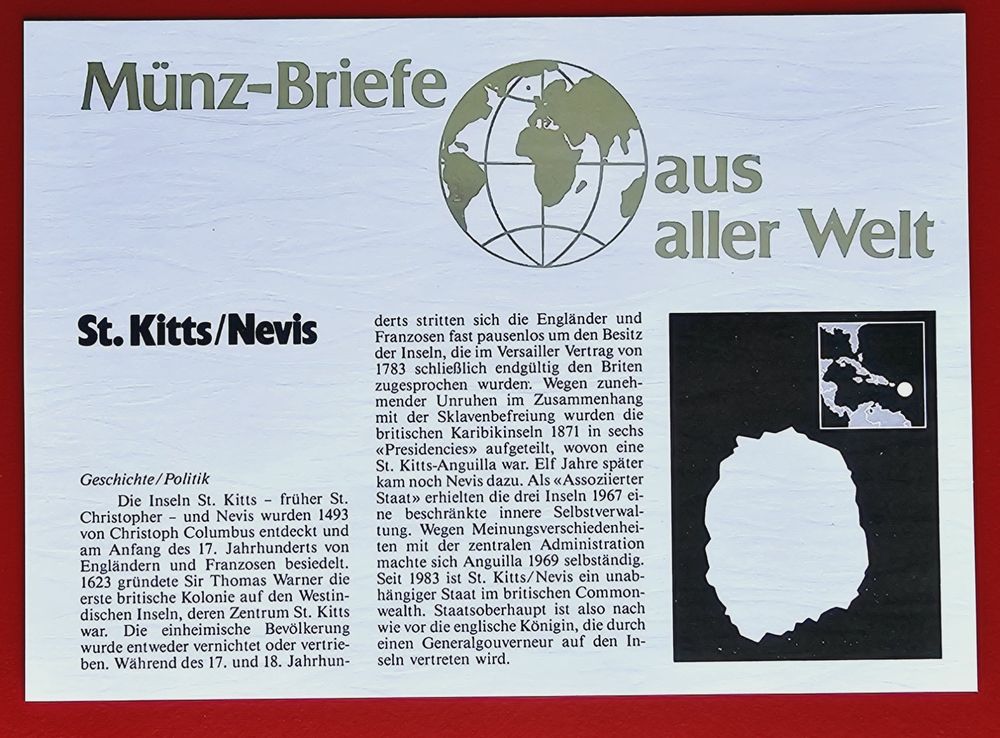 Numis Brief M Nzbrief Nevis St Kitts Queen Elizabeth Kaufen Auf