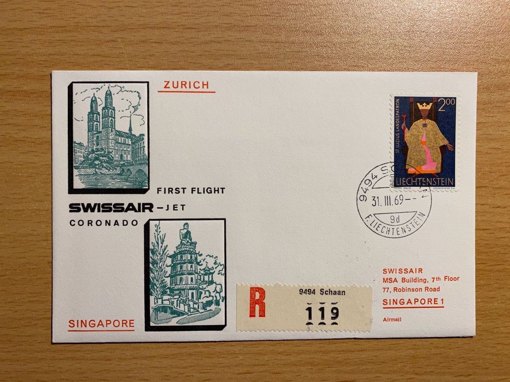 Swissair Ef Z Rich Singapore Ab Fl Kaufen Auf Ricardo