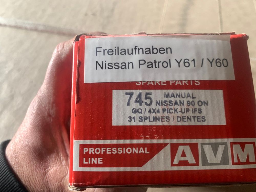 1 Satz AVM Freilaufnabe 745 für Nissan Y60 Y61 Patrol ect Kaufen auf