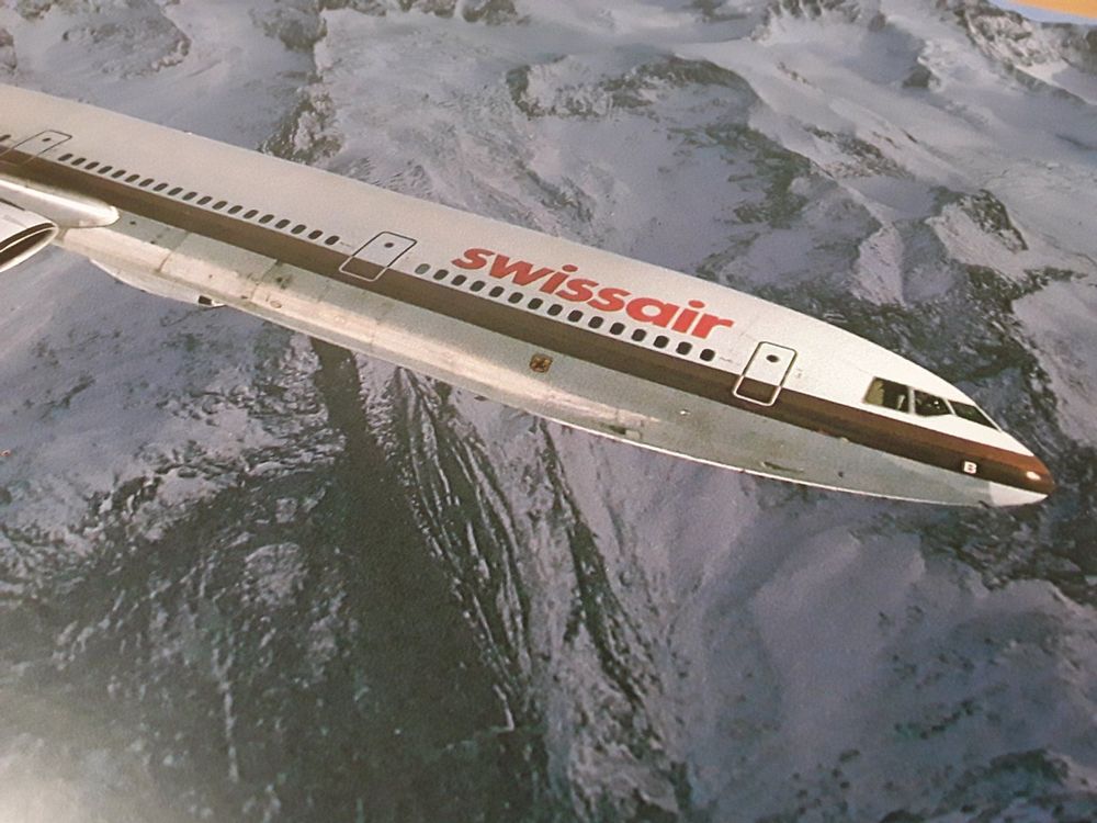 SWISSAIR Flugzeug Bild Poster Douglas DC 10 30 Kaufen Auf Ricardo