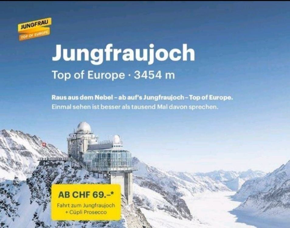 Aufs Jungfraujoch Ab Franken Kaufen Auf Ricardo