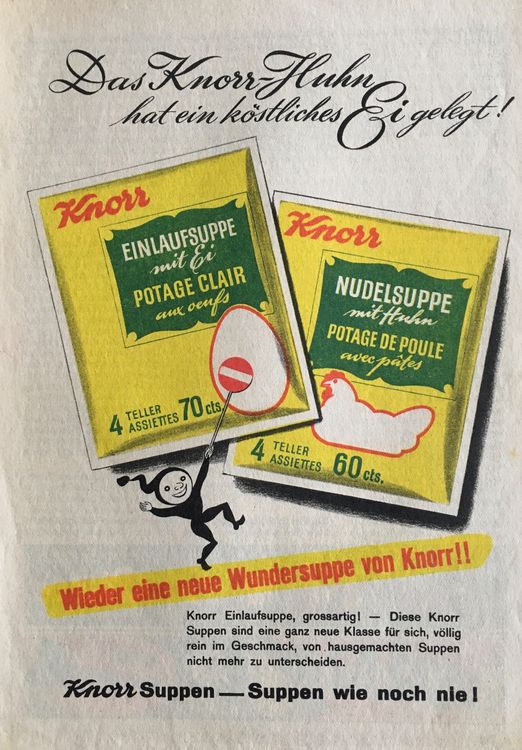 Vintage Reklame Knorr Suppen Kaufen Auf Ricardo