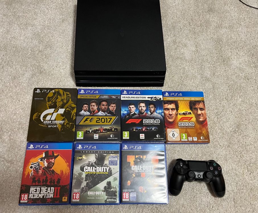 PlayStation 4 Pro 1TB Inkl 1 Controller 8 Spiele Kaufen Auf Ricardo