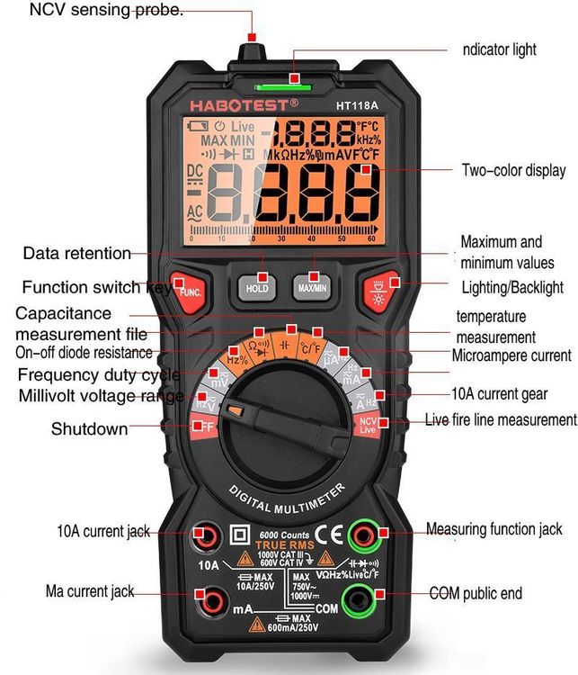 Digital Multimeter Mit LCD Anzeige Kaufen Auf Ricardo