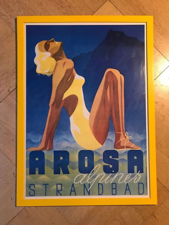 Bild Poster Arosa Strandbad Vintage Kaufen Auf Ricardo