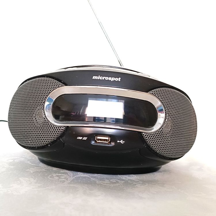 Portabler CD MP3 USB Radio Player Von Microspot MCD 351 Kaufen Auf