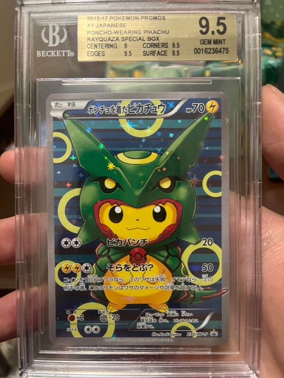 Pokemon Pikachu Poncho Rayquaza 230 XY P BGS 9 5 Kaufen Auf Ricardo