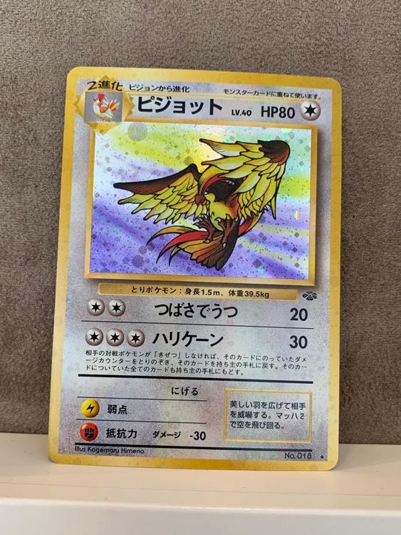 No Pidgeot Holo Japanisch Pokemon Jungle Kaufen Auf Ricardo