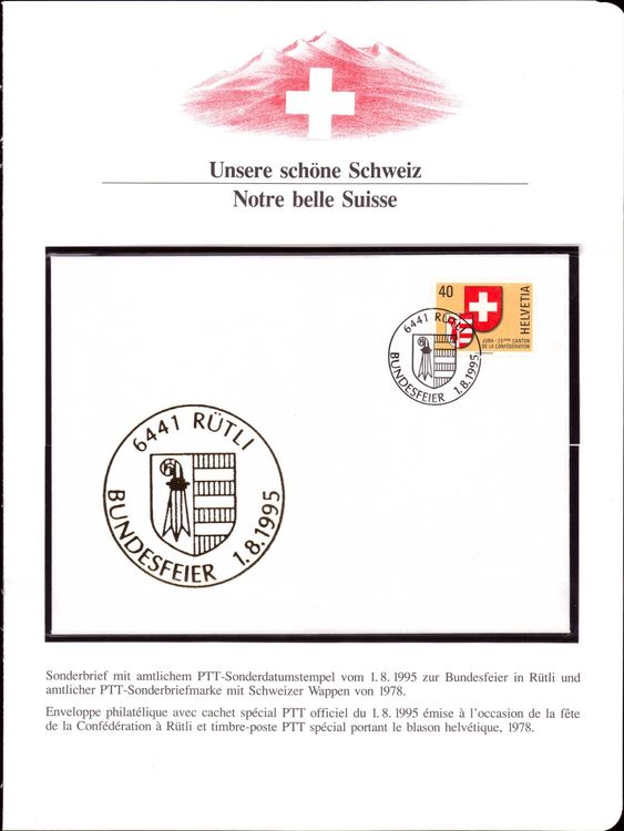 Unsere Sch Ne Schweiz Lot Mit Briefmarken Und Fdc S Kaufen Auf Ricardo