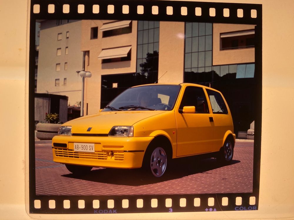 FIAT Cinquecento professionelle Farb Foto Negative Rarität Kaufen