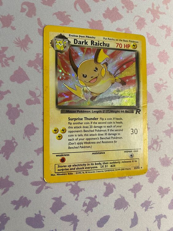 Pokemon Dark Raichu Team Rocket Holo Kaufen Auf Ricardo