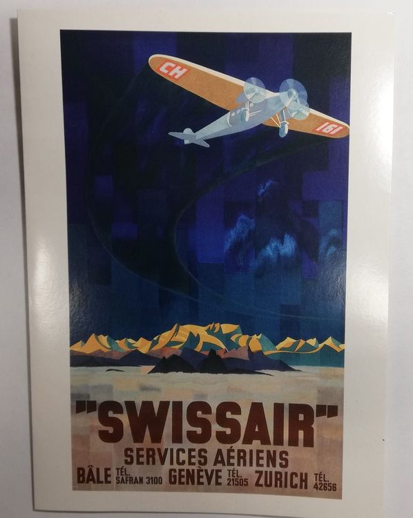 Swissair Plakat Ca Auf Karte Kaufen Auf Ricardo